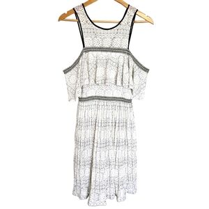 Foxiedox white‎ lace Belinda mini dress